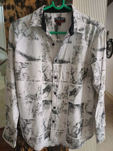 Gini and Jony Boys&#39; White &amp; Black Cotton Sh
