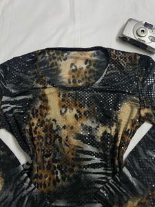 Cheetah Print Top
