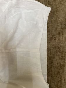 W Pants white Cotton
