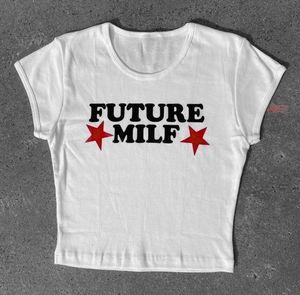 y2k future milf baby tee/crop top