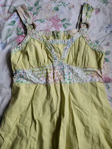 Cottagecore Green Dress