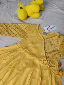 Girl Suit And Dhoti Set..