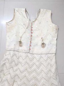 Festive Ethnic Gown With Beading And Design