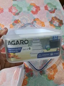 Agaro Containers SET of 6 And 3