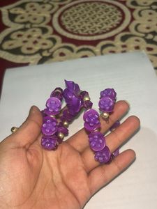 Purple Flower Bracelet
