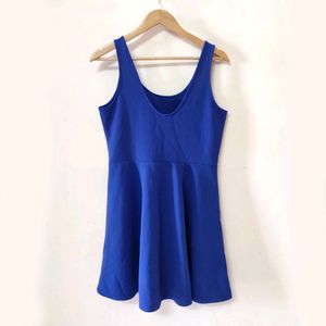 H&amp;M Royal Blue Skater Dress
