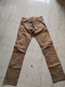 Khaki Straight Fit Pants