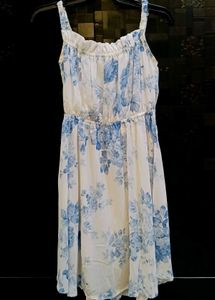 Floral Print Tie-Front Dress