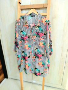 Multicolour Long Shirt Size-48