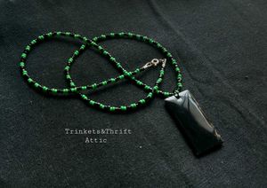 Anime inspired Hanafuda Beaded Necklace