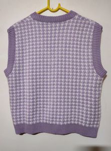 Lavender Women&#39;s vest Sweater