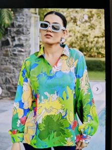 Imported Korean Floral Top(Dusshera Sale)