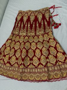 Heavy Bridal Lehnga With Blouse Duppata