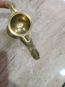 Vintage Brass Tea Strainer