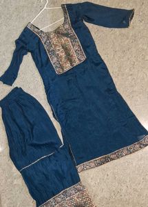 Blue Suit + Sharara/pallazzo + Dupatta