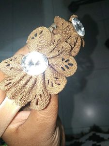 Brown Flower Hair Band