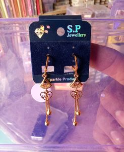 Women Latest Design Earring  Golden Bhind New