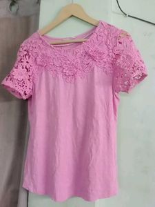 Pink Lace Top