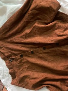 Shein Brown Corduroy Skirt