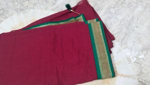 Beautiful saree. soft fabrics.small border.unused.