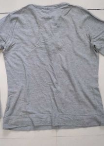 Lace-Up Gray Long Sleeve Top