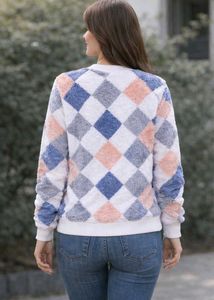 Cozy Diamond Pattern Sweater