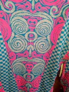 Pink &amp; Blue wollen kurti