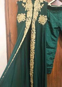 Festive  Green Kurta And Lower