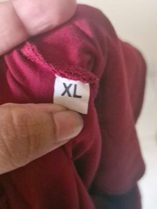 Maroon Casual Pants