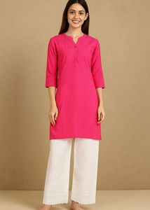 White chikankari palazzo (28 inches )