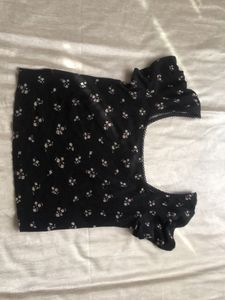 Floral Ruffle Top