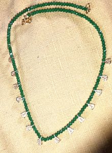 Making After Order  Green Beeds Mala N Braslet C
