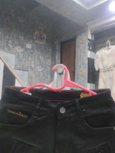 Black Denim Cargo Shorts