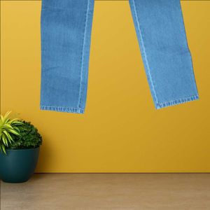 women blue straight jeans size 30 (O-38)