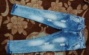 Blue White Stripped Jeans (Unisex)