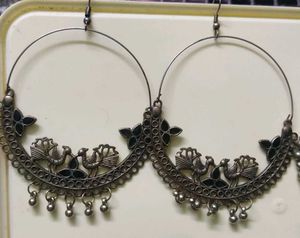 Each 60 Rs / 200 Coins Peacock Hoop Earrings