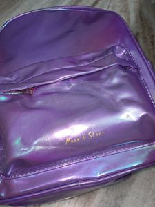 Holographic 💜 Backpack Miniso🆕