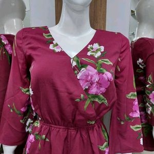 Floral Print Romper
