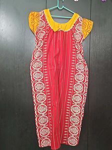 Round Neck Designer Nighty