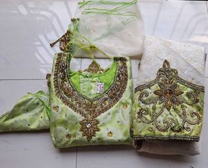 Heavy Worked Double Coloured Lehenga Choli (Women)