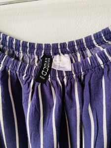 H&amp;M Blue Strips Top