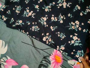 Flower Print One Piece Dress