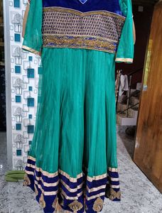 Women Embroidered Gown With Dupatta