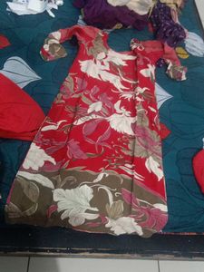Red Trouser Suit