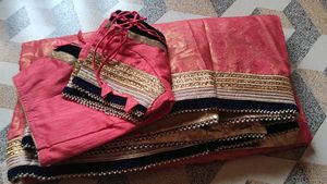 Half Net Saree (Chaniyacholi Look Sare