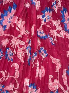 Magenta Floral Flared
