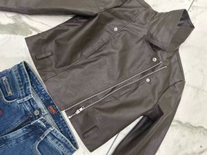 New Leather Jacket With Jeans, Bra