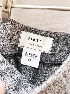 First J Korean Grey Shorts