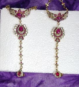 Pink Colour Bridal Set Necklace Jewellery