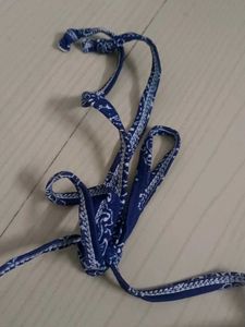Blue Bandana Bikini Top